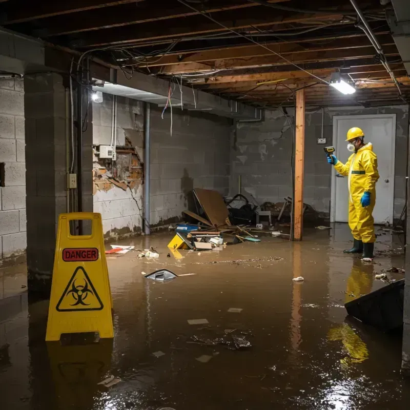 Flooded Basement Electrical Hazard in Belvedere Park, GA Property